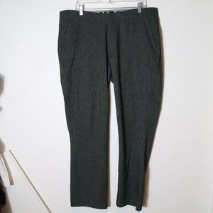 Zyia Active Mens Gray Performance Pants Size XL Stretch Work Chino Straight leg